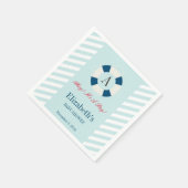 Monogram Nautilus Douchegeschenk Babyfeest Servet (Hoek)