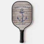 Monogram Nautilusanker Beige Hout Pickleball Paddle (Achterkant)