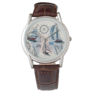 Monogram. Nautisch. Regatta. Horloge
