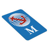 Monogram nautische anker cruise cabine deur marker magneet (Rechterzijde)