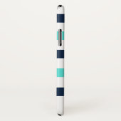 monogram nautische strepen Case-Mate iPhone case (Achterkant / rechts)