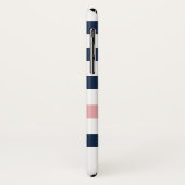 monogram nautische strepen Case-Mate iPhone case (Achterkant/links)