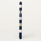 monogram nautische strepen Case-Mate iPhone case (Achterkant / rechts)