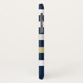 monogram nautische strepen Case-Mate iPhone case (Achterkant/links)