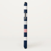 monogram nautische strepen Case-Mate iPhone case (Achterkant / rechts)