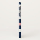 monogram nautische strepen Case-Mate iPhone case (Achterkant/links)