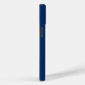 Monogram Navy Blauwe Witte Minimalistische Moderne Case-Mate iPhone Case (Achterkant / Rechts)