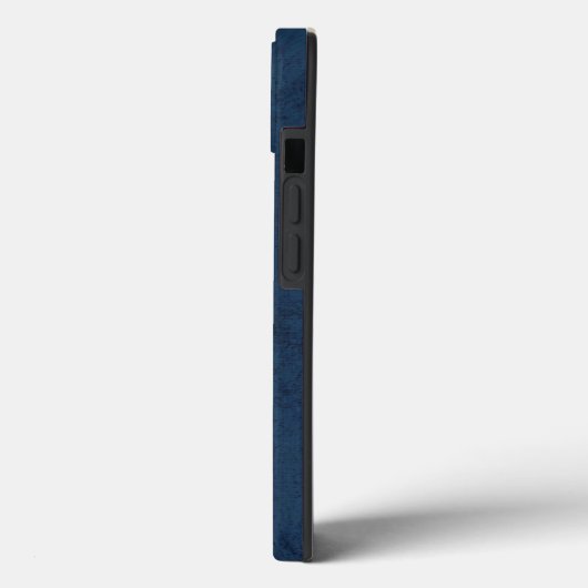 Monogram Navy Blue Case-Mate iPhone Case (Achterkant / Links)