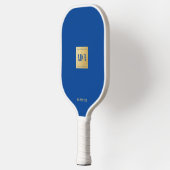 Monogram Navy Blue & Gold Square Pickleball Paddle (Links)