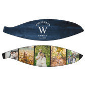 Monogram Navy Blue Wood 5 Foto Collage Basketball Basketbal (Panelen)