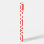 Monogram Navy en Coral Trellis Case-Mate iPhone Case (Achterkant / Rechts)