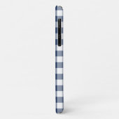 Monogram Navy Gingham Red Quatrefoil Case-Mate iPhone Case (Achterkant/links)