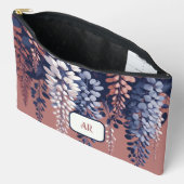 Monogram Navy Roos Wisteria Elegantie Etui (Open)