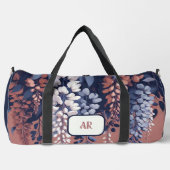 Monogram Navy Roos Wisteria Elegantie Plunjezak (Voorkant)
