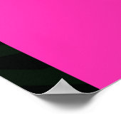 Monogram Neon Arches Tropische Palm Tree Bruiloft Poster (Hoek)