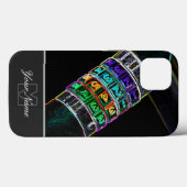 Monogram neon-Pop-Art combinatiestop! Case-Mate iPhone Case (Achterkant (horizontaal))