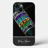 Monogram neon-Pop-Art combinatiestop! Case-Mate iPhone Case (Achterkant)
