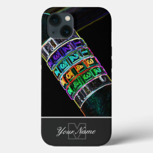 Monogram neon-Pop-Art combinatiestop! Case-Mate iPhone Case