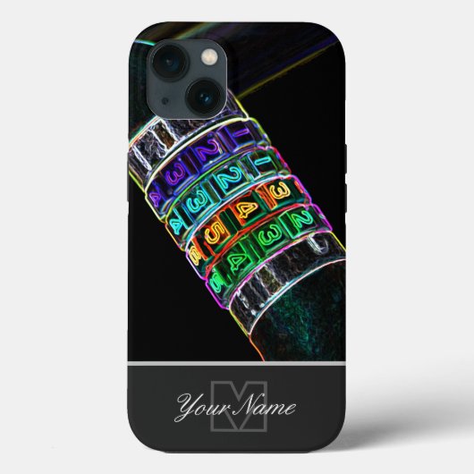 Monogram neon-Pop-Art combinatiestop! Case-Mate iPhone Case (Achterkant)