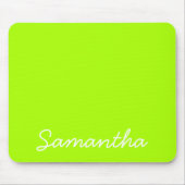 monogram neongroene mode muismat (Voorkant)