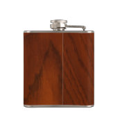 Monogram Nep Hout Heupfles (Achterkant)