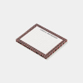 Monogram Nep Roestige Kettingen Post-it® Notes (Schuin)