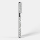 Monogram nepdiamant zilver Bling iPhone Hoesje (Rechterkant)