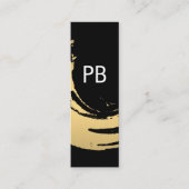 Monogram Nepgoud Geborsteld Mini Visitekaartje (Voorkant)