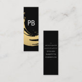 Monogram Nepgoud Geborsteld Mini Visitekaartje (Voorkant / Achterkant)