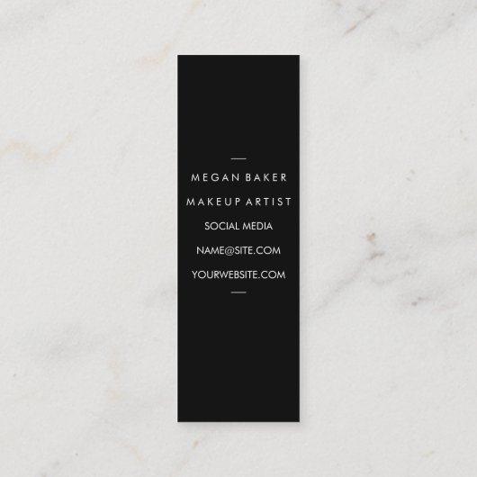 Monogram Nepgoud Geborsteld Mini Visitekaartje (Achterkant)