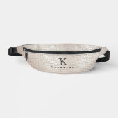 Monogram nepleer slangenprint heuptasje (Voorkant)