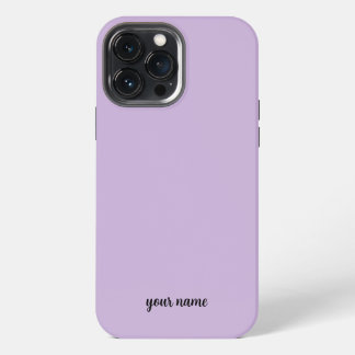 Monogram neutraal minimalistisch paars iPhone 13 pro max hoesje