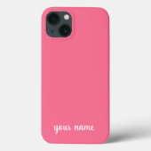Monogram neutraal minimalistisch roze Case-Mate iPhone case (Achterkant)