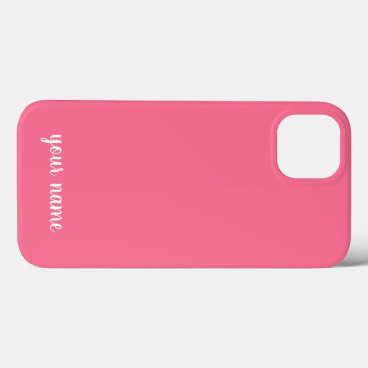 Monogram neutraal minimalistisch roze Case-Mate iPhone case (Achterkant (horizontaal))