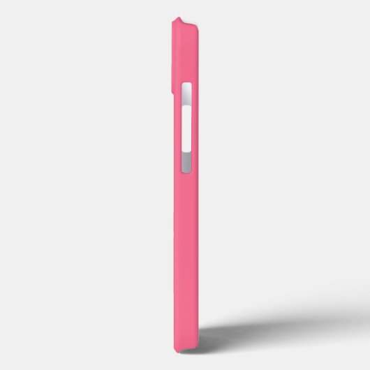 Monogram neutraal minimalistisch roze Case-Mate iPhone case (Achterkant / Links)
