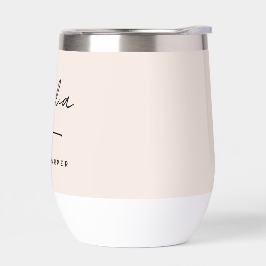 Monogram Neutraal Modern Handtekening Minimalistis (Links)