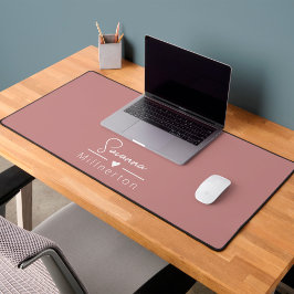 Monogram Neutraal Modern Minimalist Elegant Bureaumat
