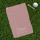 Monogram Neutraal Modern Minimalist Elegant Golfhanddoek