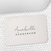 Monogram Neutraal | Modern minimalistisch stijlvol Badmat