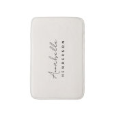 Monogram Neutraal | Modern minimalistisch stijlvol Badmat (Voorkant Verticaal)