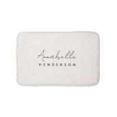 Monogram Neutraal | Modern minimalistisch stijlvol Badmat (Voorkant)