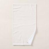 Monogram Neutraal | Modern minimalistisch stijlvol Handdoek (Handdoek)