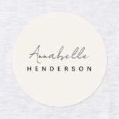 Monogram Neutraal | Modern minimalistisch stijlvol Labels (Design 1)