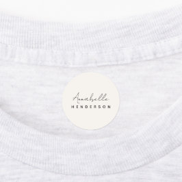 Monogram Neutraal | Modern minimalistisch stijlvol Labels