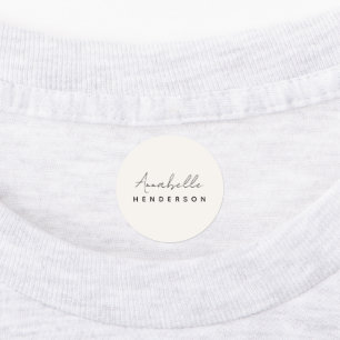 Monogram Neutraal Modern minimalistisch stijlvol Labels