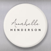 Monogram Neutraal | Modern minimalistisch stijlvol Magneet