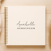 Monogram Neutraal | Modern minimalistisch stijlvol Notitieboek