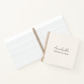 Monogram Neutraal | Modern minimalistisch stijlvol Notitieboek (Binnen)
