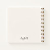 Monogram Neutraal | Modern minimalistisch stijlvol Notitieboek (Achterkant)
