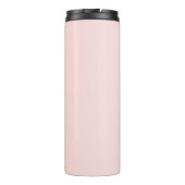 Monogram Neutraal Modern Minimalistisch Stijlvol O Thermosbeker (Achterkant)